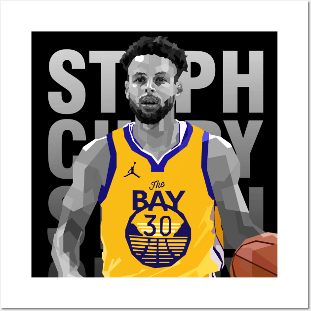 Stephen Curry WPAP Wall Art by awangwidyatama